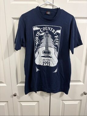 Screen Stars Navy Blue North Country Fair Guitar Tee